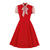 Robe Femme Années 50 Rouge