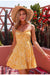 Robe Fleurie Vintage Jaune