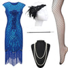 Robe Gatsby Année 20 Bleue