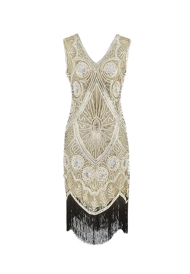 Robe Gatsby Courte Beige