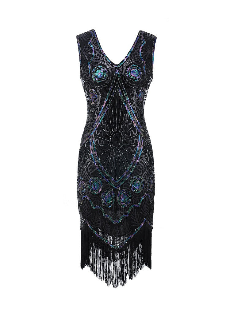 Robe Gatsby Courte Noire