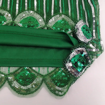 Robe Gatsby Courte Verte