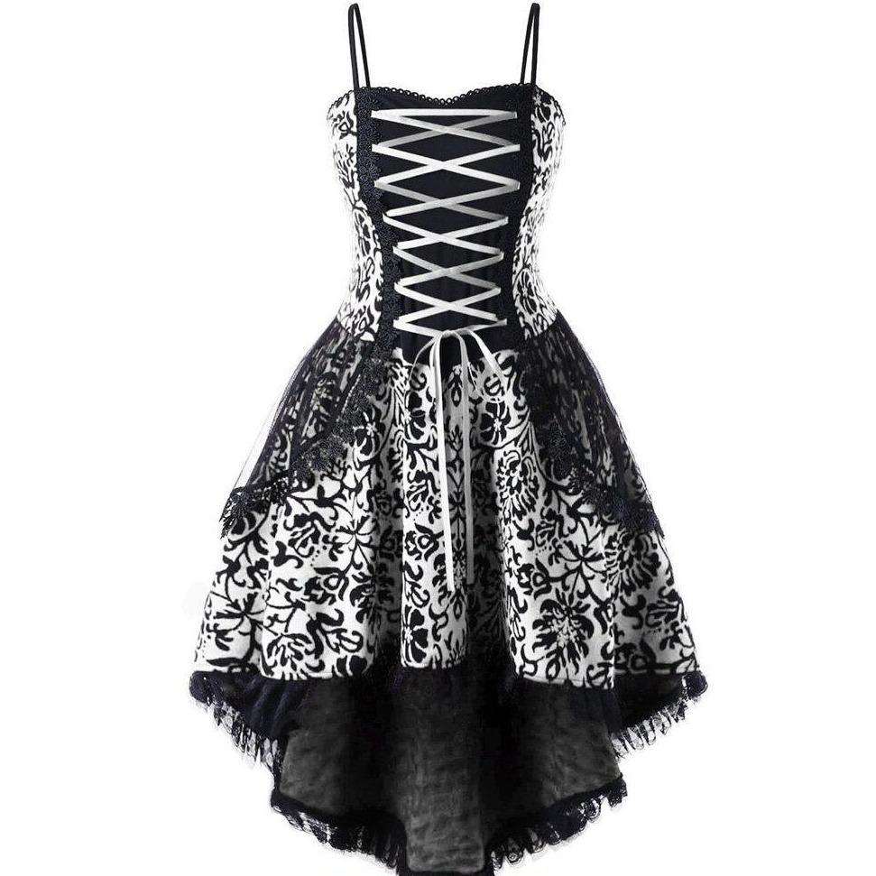 Robe Gothique Vintage Année 50 Noire