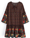 Robe Hippie Année 70 Noire