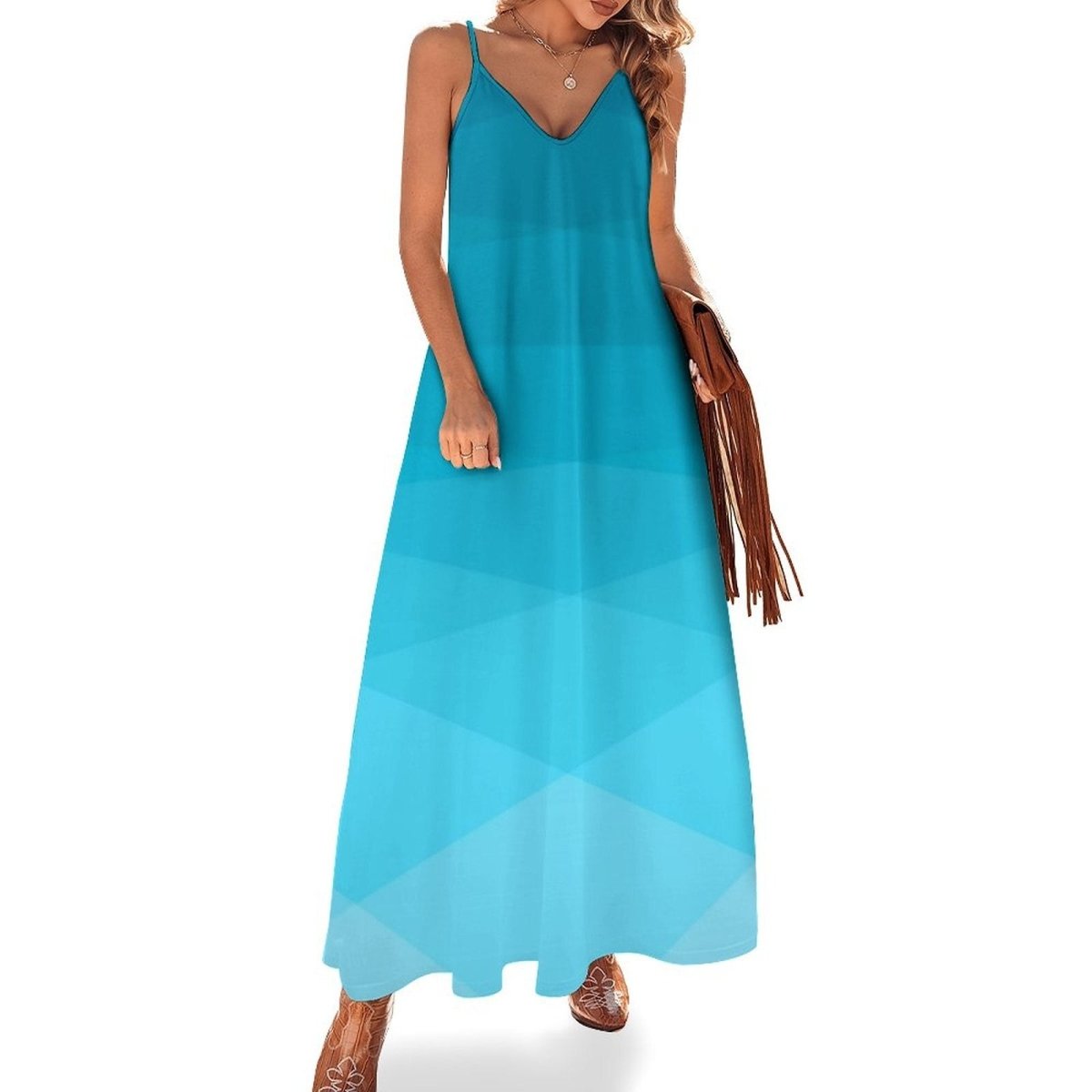 Robe Hippie Chic Bleue