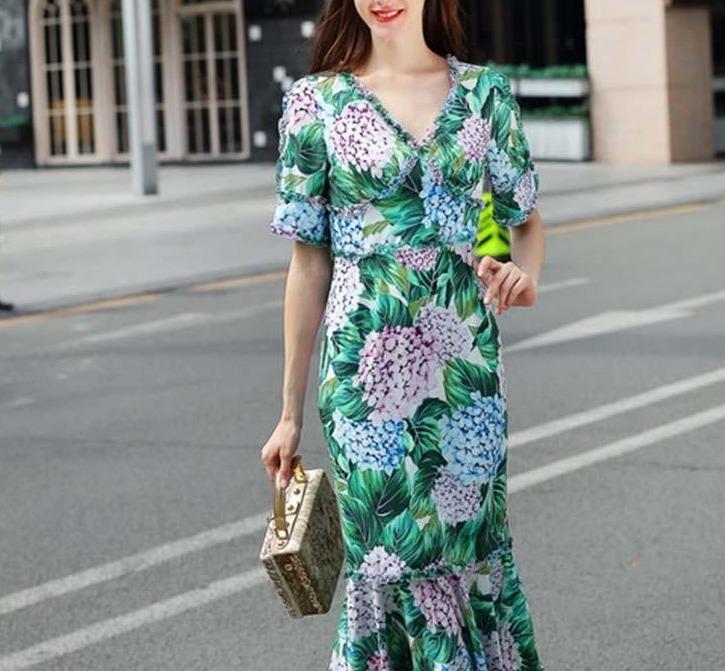 Robe Imprimé Vintage