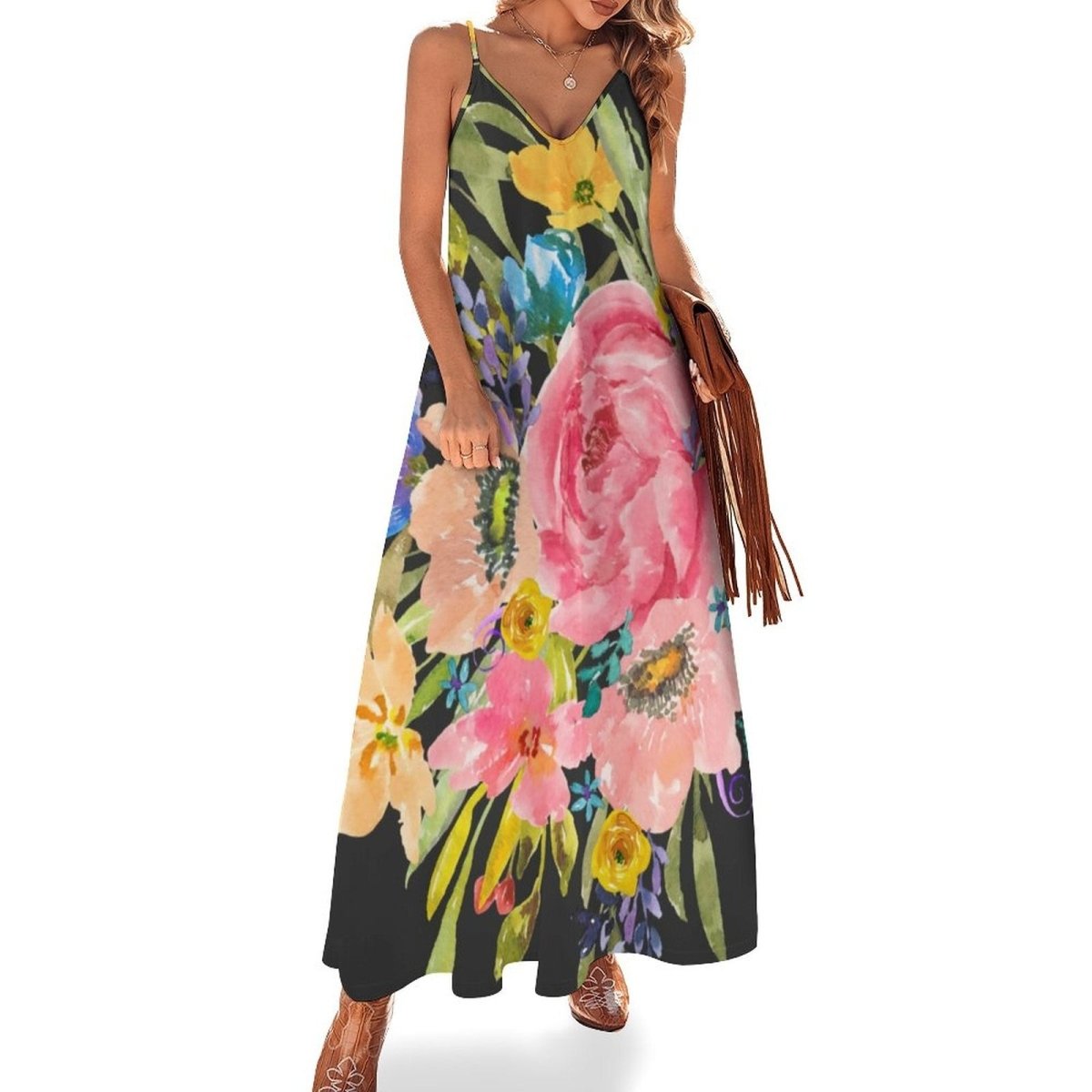 Robe Longue Année 70 Longue a Fleurs