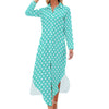 Robe Longue Année 70 Turquoise