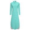 Robe Longue Année 70 Turquoise