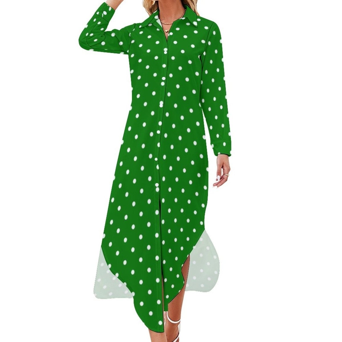 Robe Longue Année 70 Verte