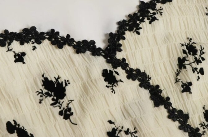 Robe Longue Fleurie Vintage Kaki