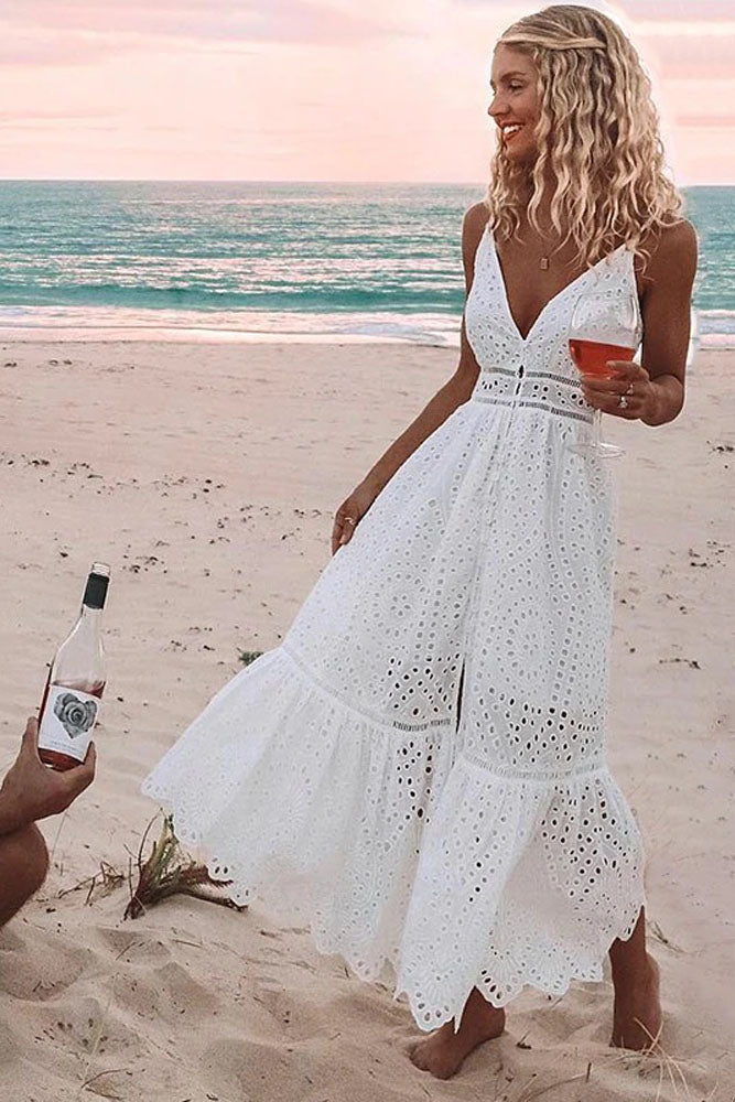 Robe Longue Dentelle Vintage