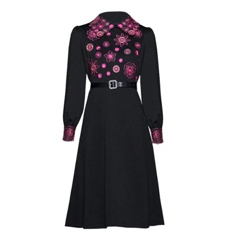 Robe Longue Vintage Fleurs