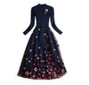 Robe Mariage Vintage Dentelle Marine