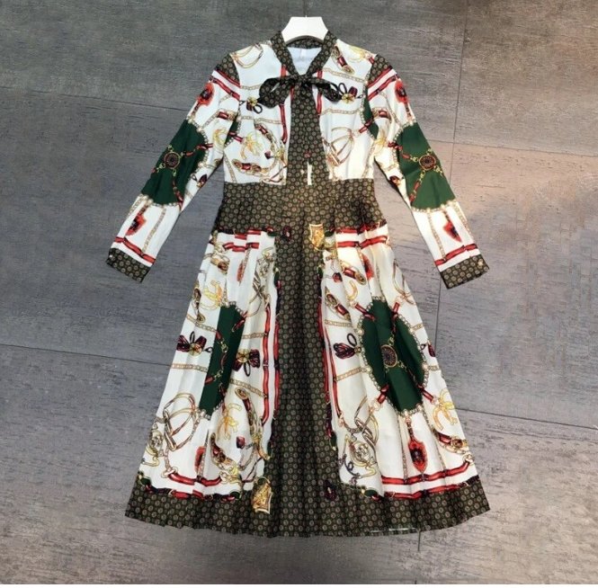 Robe mi Longue Rose Vintage