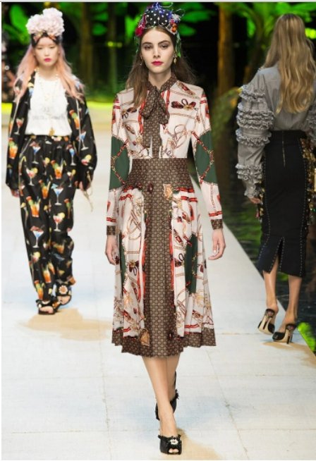 Robe mi Longue Rose Vintage