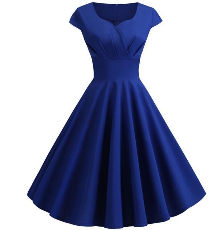 Robe Bustier Année 60 Bleu