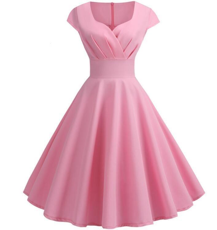 Robe Bustier Année 60 Rose