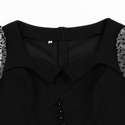 Robe Noire Années 50 Cocktail