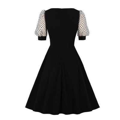 Robe Noire Années 50 Cocktail