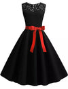 Robe Noire Rétro Années 50