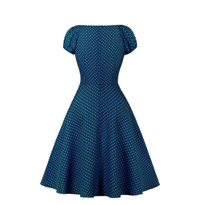 Robe Ouverte Vintage Bleu