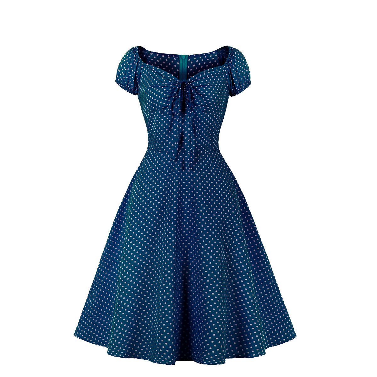 Robe Ouverte Vintage Bleu
