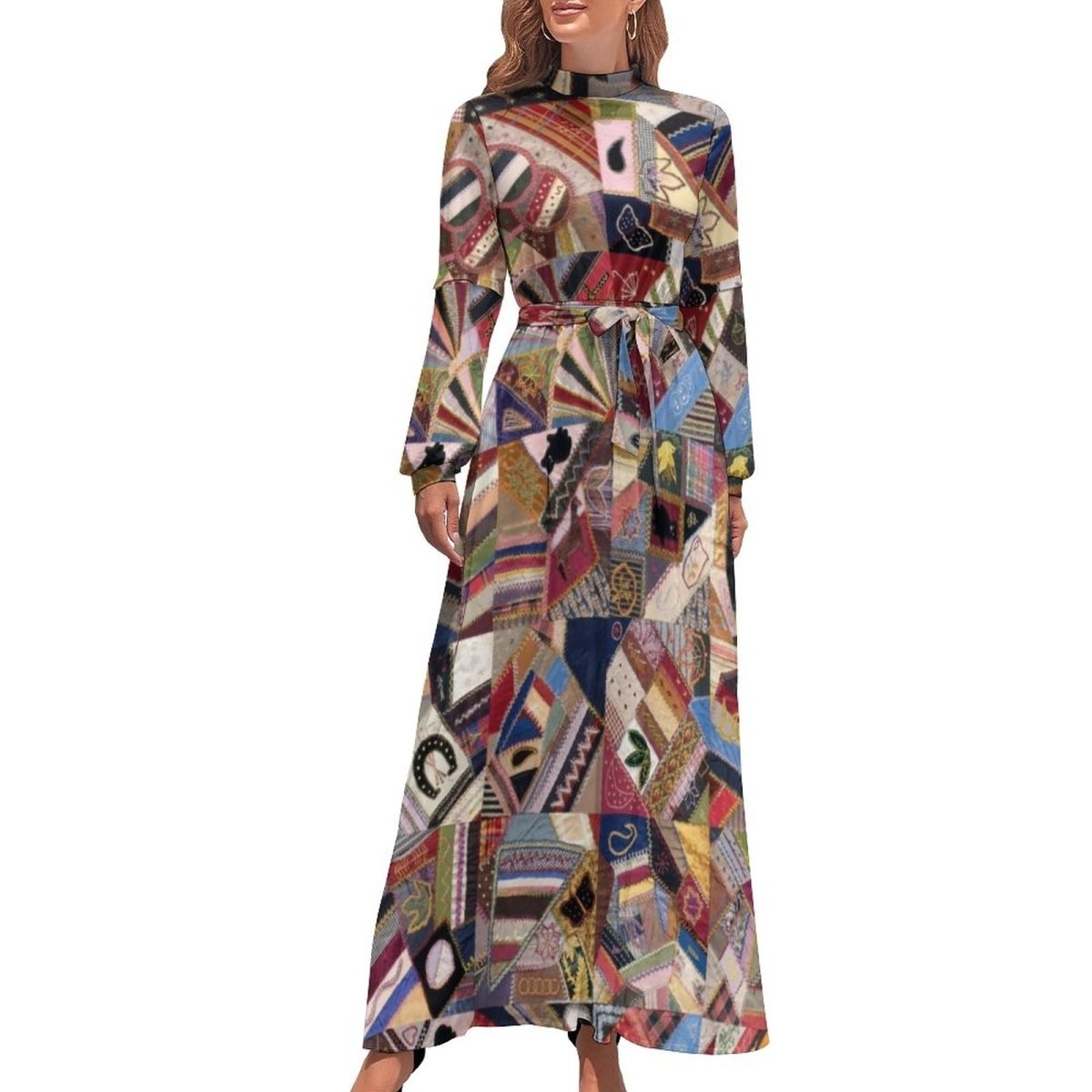 Robe Patchwork Style London Années 70