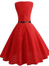 Robe Pin Up Année 50 Rouge