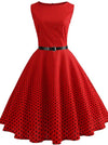 Robe Pin Up Année 50 Rouge