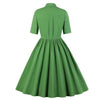 Robe Rétro Années 60 Verte