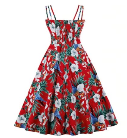 Robe Rockabilly Année 50 Rouge