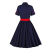 Robe Rockabilly Bleu Marine