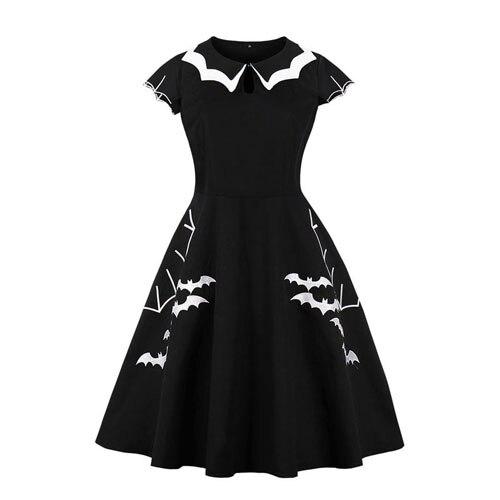 Robe Rockabilly Halloween Chauve-Souris