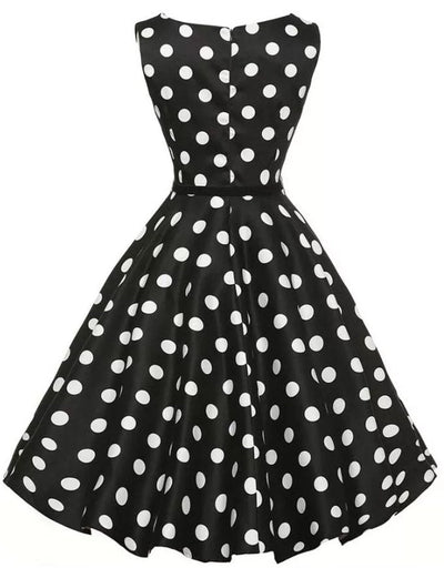 Robe Rockabilly Rétro Pin up à Pois Année 50