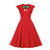 Robe Rouge Femme Année 50