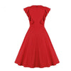 Robe Rouge Femme Année 50