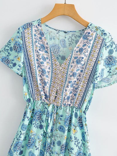 Robe 1970 Bleu