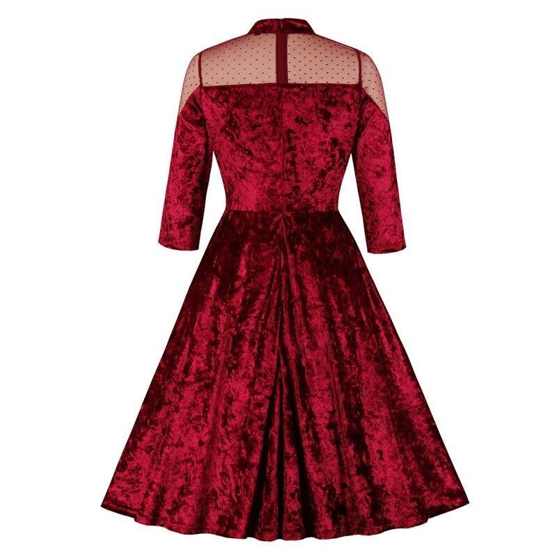 Robe Soirée Années 50 Velours