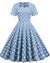 Robe Style 50's Vintage Bleu
