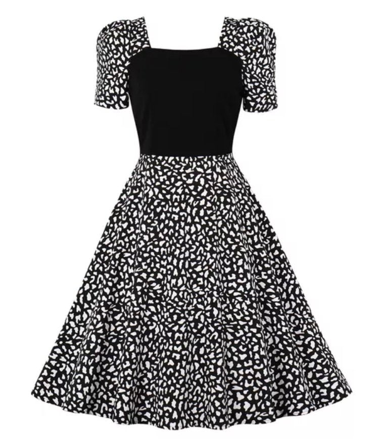 Robe Style 50's Vintage Noire
