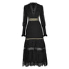 Robe Style Année 40 New York Noire