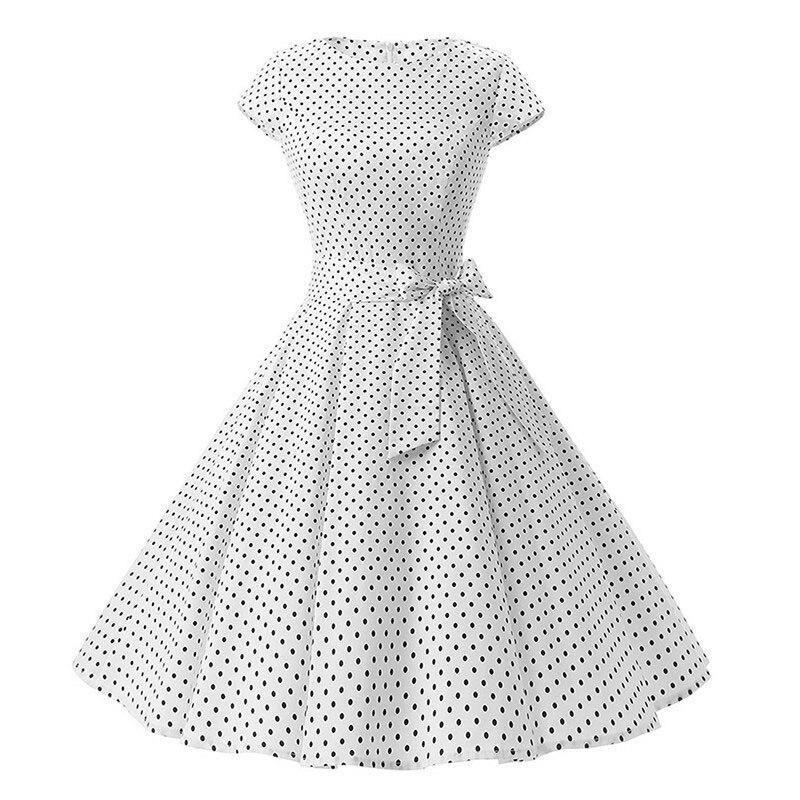 Robe Style Année 50 Blanche