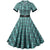 Robe Style Année 50 Verte