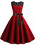 Robe Style Année 60 Femme Bordeaux