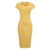 Robe Style Année 60 Femme Jaune