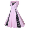 Robe Style Année 60 Femme Rose