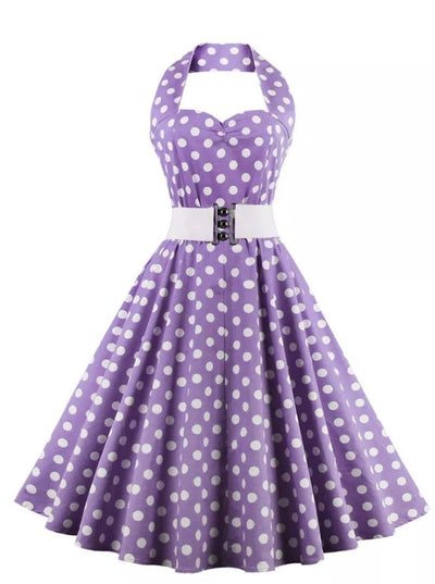 Robe Style Année 60 Femme Violet