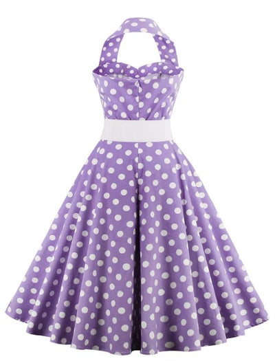 Robe Style Année 60 Femme Violet