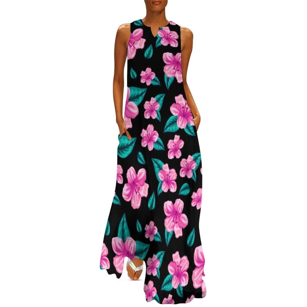 Robe Style Année 70 Fleurs